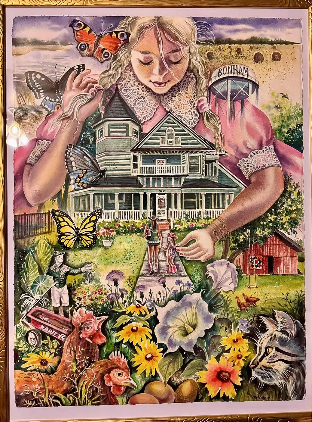 Miss Bonham watercolor artwork featuring Four Winds