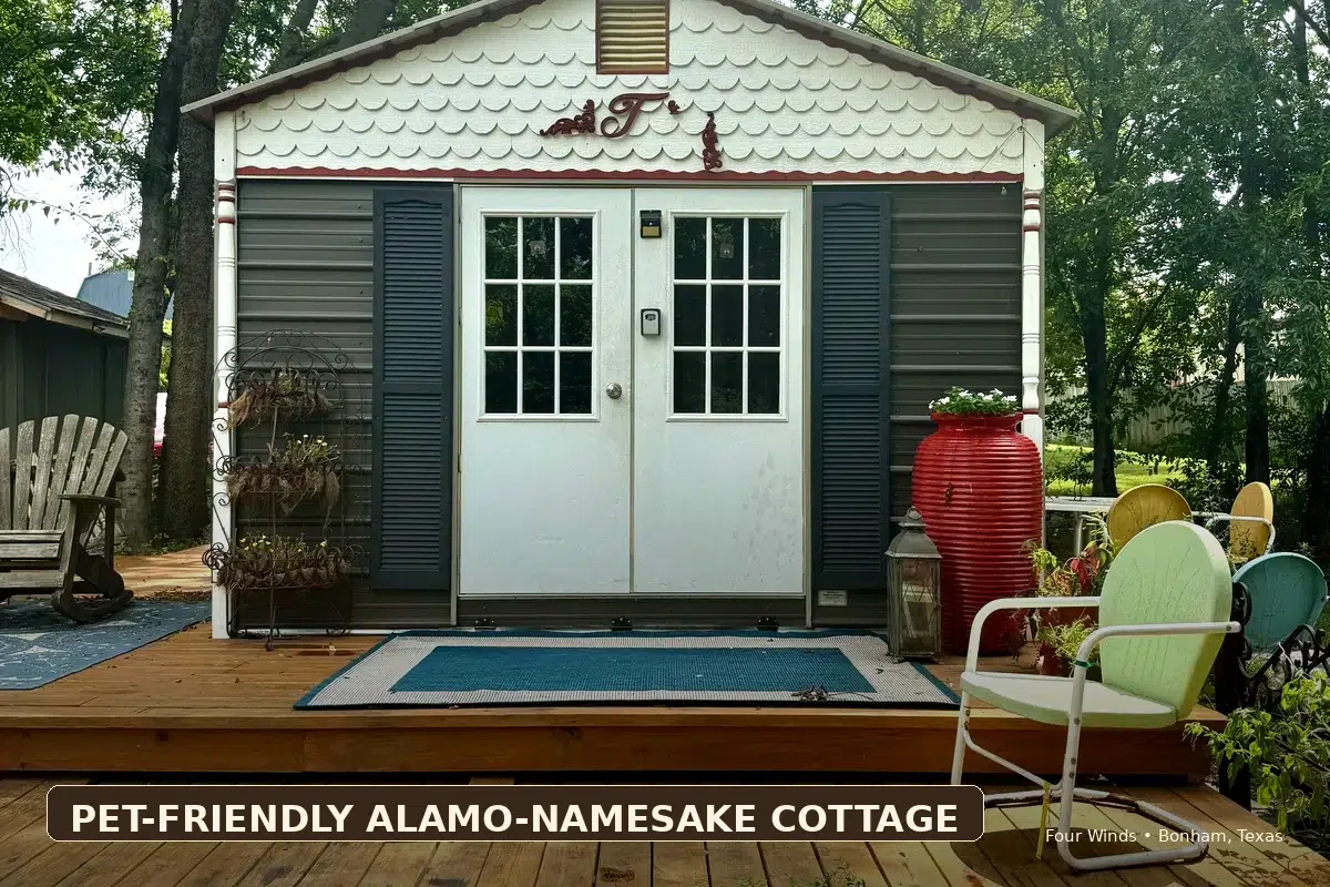 Burke Trammell Cottage private pet-friendly cottage Bonham TX