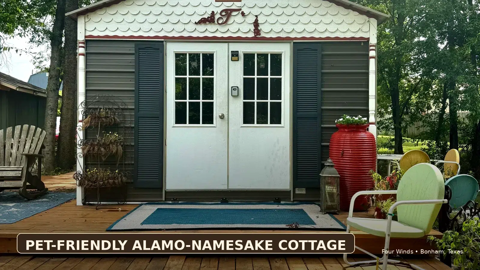 Burke Trammell Cottage private pet-friendly cottage Bonham TX