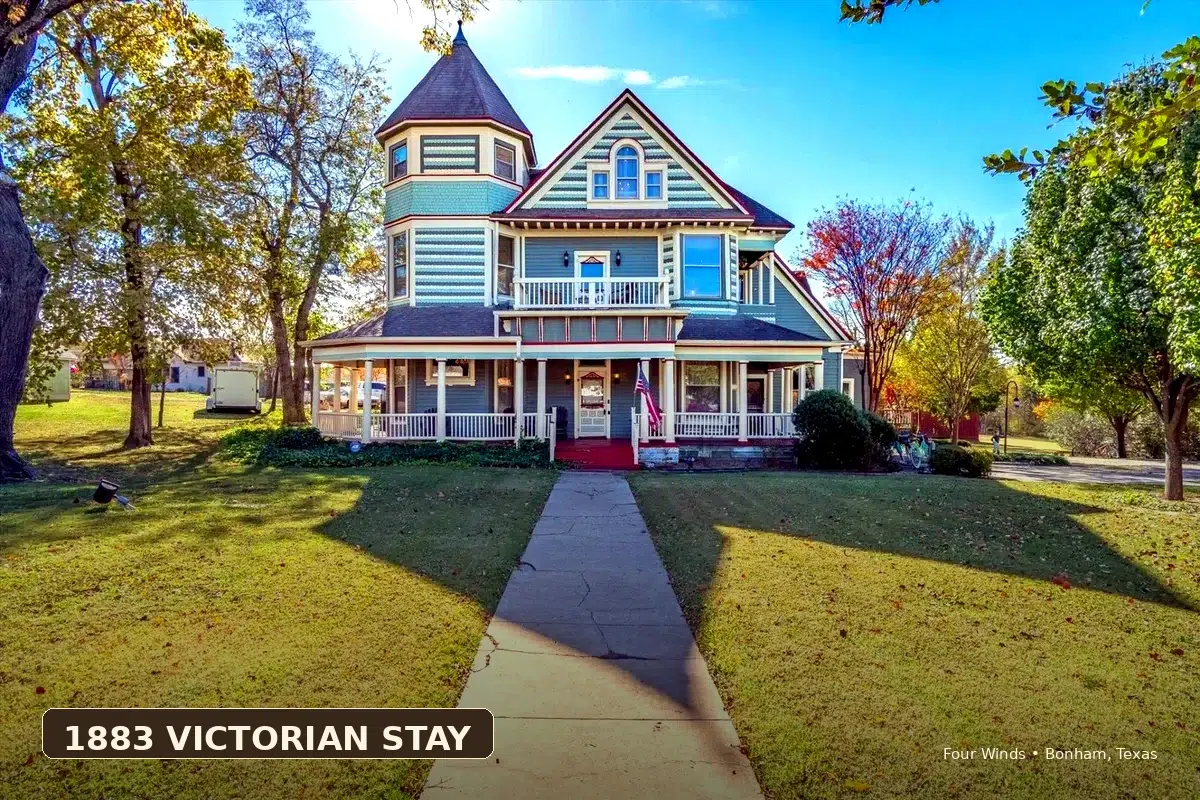 Four Winds Victorian exterior in Bonham Texas