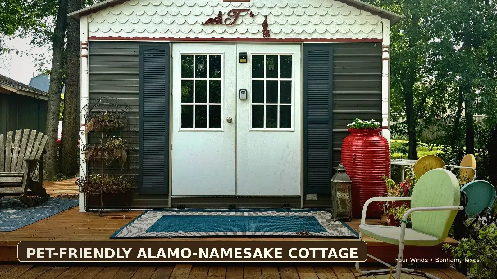 Burke Trammell Cottage pet-friendly cottage Bonham TX
